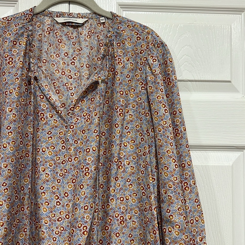 REBECCA TAYLOR Floral Silk Dress - Picture 3 of 10